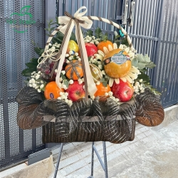 Giỏ Trái Cây Kính Lễ & Chia Buồn Sang Trọng Mẫu 15