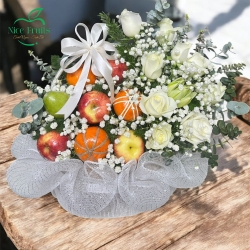 Giỏ Trái Cây Kính Lễ & Chia Buồn Sang Trọng Mẫu 14