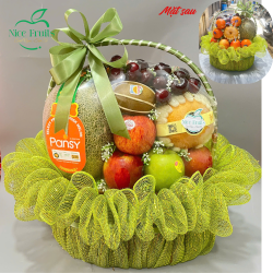 Giỏ trái cây xanh thịnh vượng - NI236