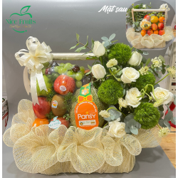 Giỏ Hoa Quả Kính Giỗ cao cấp - NI254