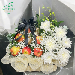Giỏ Trái Cây Kính Lễ & Chia Buồn Sang Trọng Mẫu 13