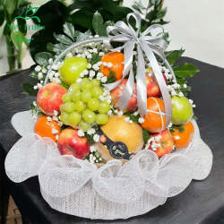 Giỏ Trái Cây Kính Lễ & Chia Buồn Sang Trọng Mẫu 8