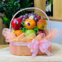 Giỏ Trái Cây Hồng Vàng