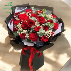 Bó Hoa Hồng Đỏ Sang Trọng