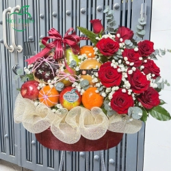 Giỏ trái cây chúc mừng mẫu 4