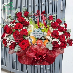 Giỏ trái cây chúc mừng mẫu 22