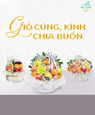 Giỏ cúng , kính, chia buồn