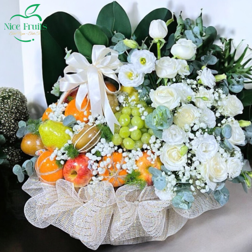 Giỏ Trái Cây Kính Lễ & Chia Buồn Sang Trọng Mẫu 11