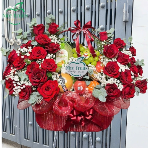Giỏ trái cây chúc mừng mẫu 22