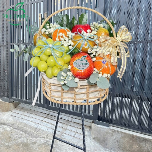 Giỏ trái cây chúc mừng mẫu 24